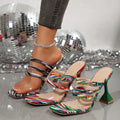 Open Toe High Heel Sandals