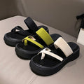Women's Multi-Strap Flat Platform Sandals – Casual PU Leather