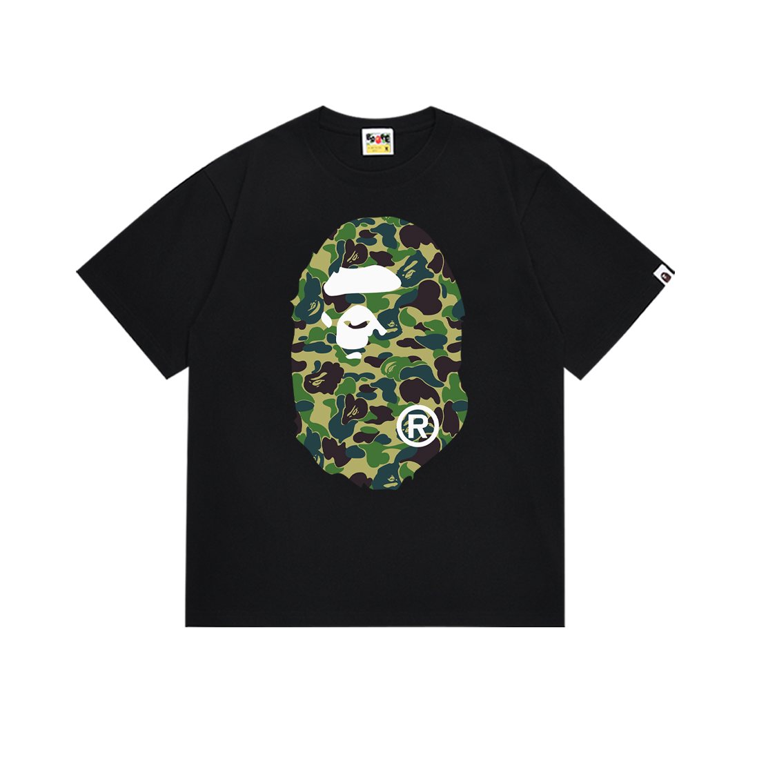BAPE Camouflage Ape-Head Graphic Short-Sleeve T-Shirt ¡ª front