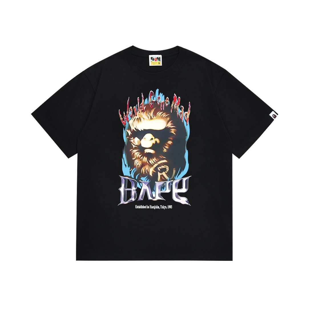 BAPE Flaming Ape Graphic T-Shirt ¡ª front