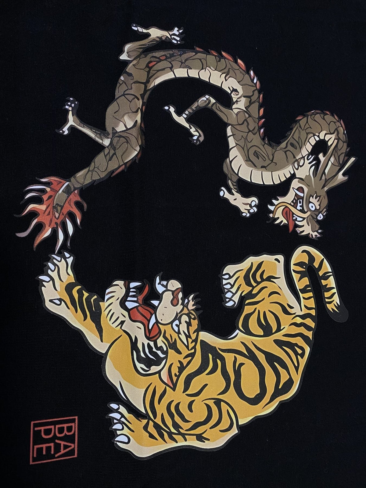 BAPE Dragon and Tiger Graphic T-Shirt ¡ª detail