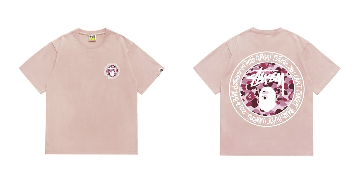 BAPE Light Circular Graphic Short-Sleeve T-Shirt ¡ª front
