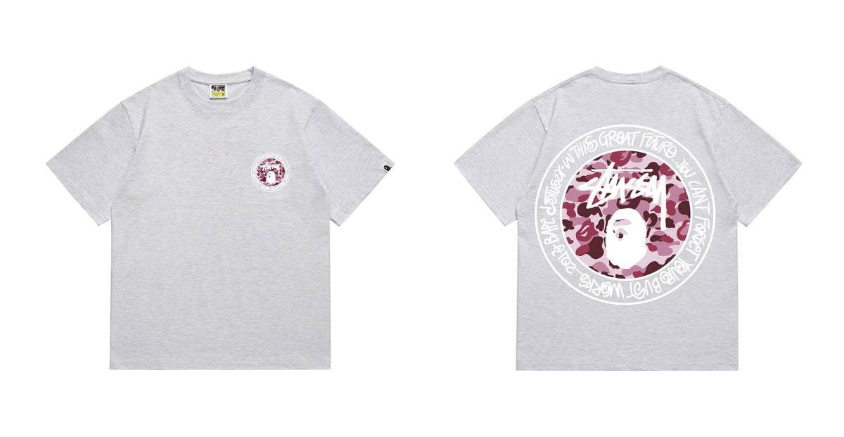 BAPE Light Circular Graphic Short-Sleeve T-Shirt ¡ª front