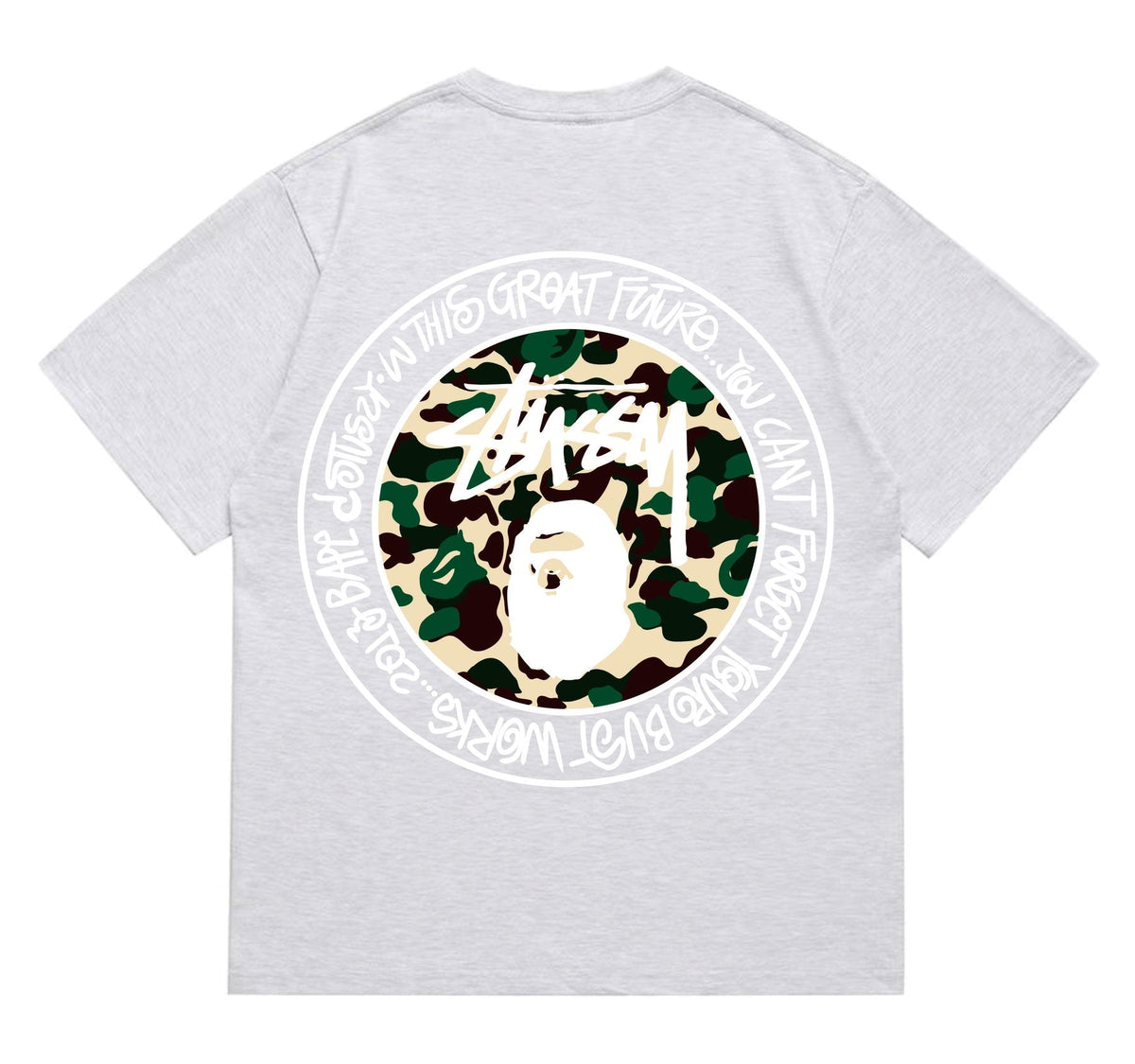 BAPE Circular Camo Ape Graphic T-Shirt ¡ª back