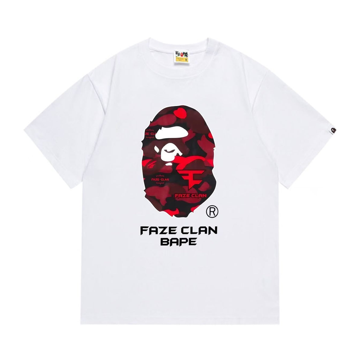 BAPE FaZe Clan Ape Head Graphic T-Shirt ¡ª front