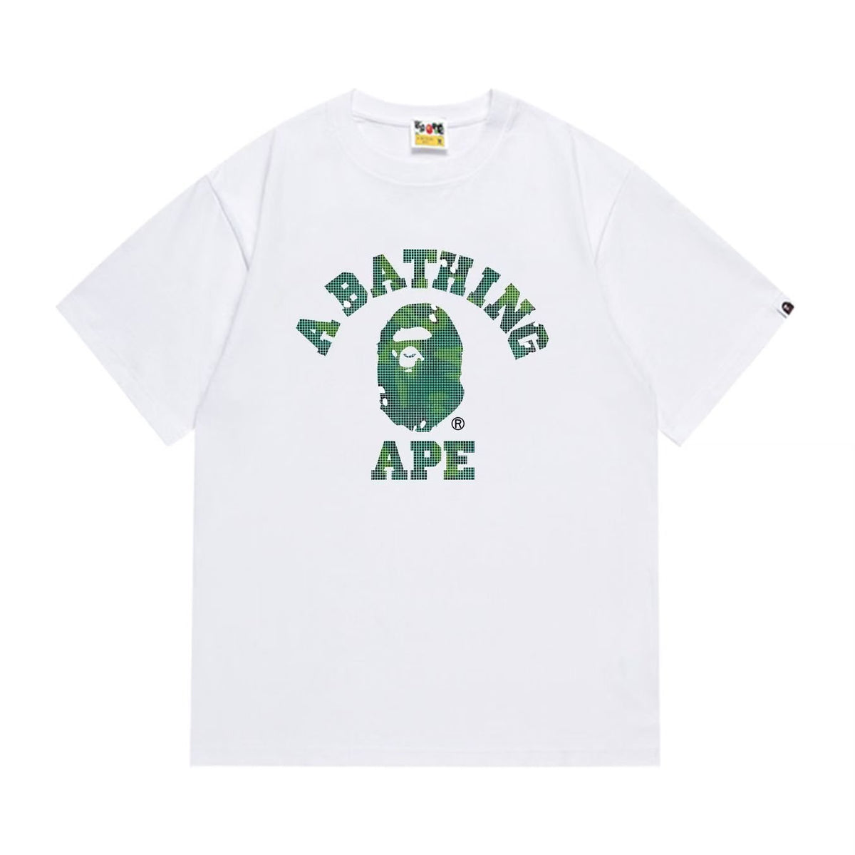 BAPE Green Ape Head Graphic Short-Sleeve T-Shirt ¡ª front