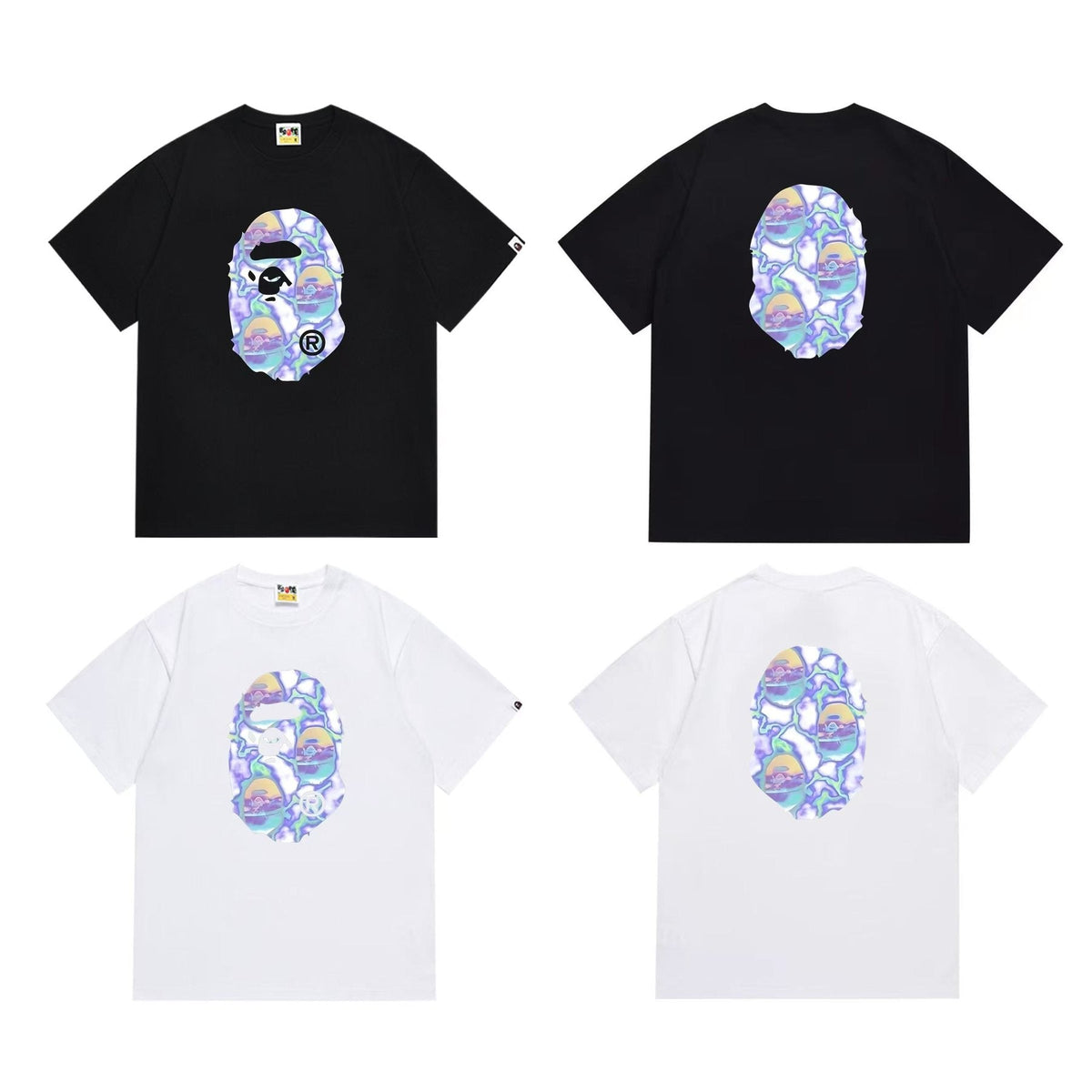 BAPE Front and Back Graphic T-Shirt ¡ª comparison