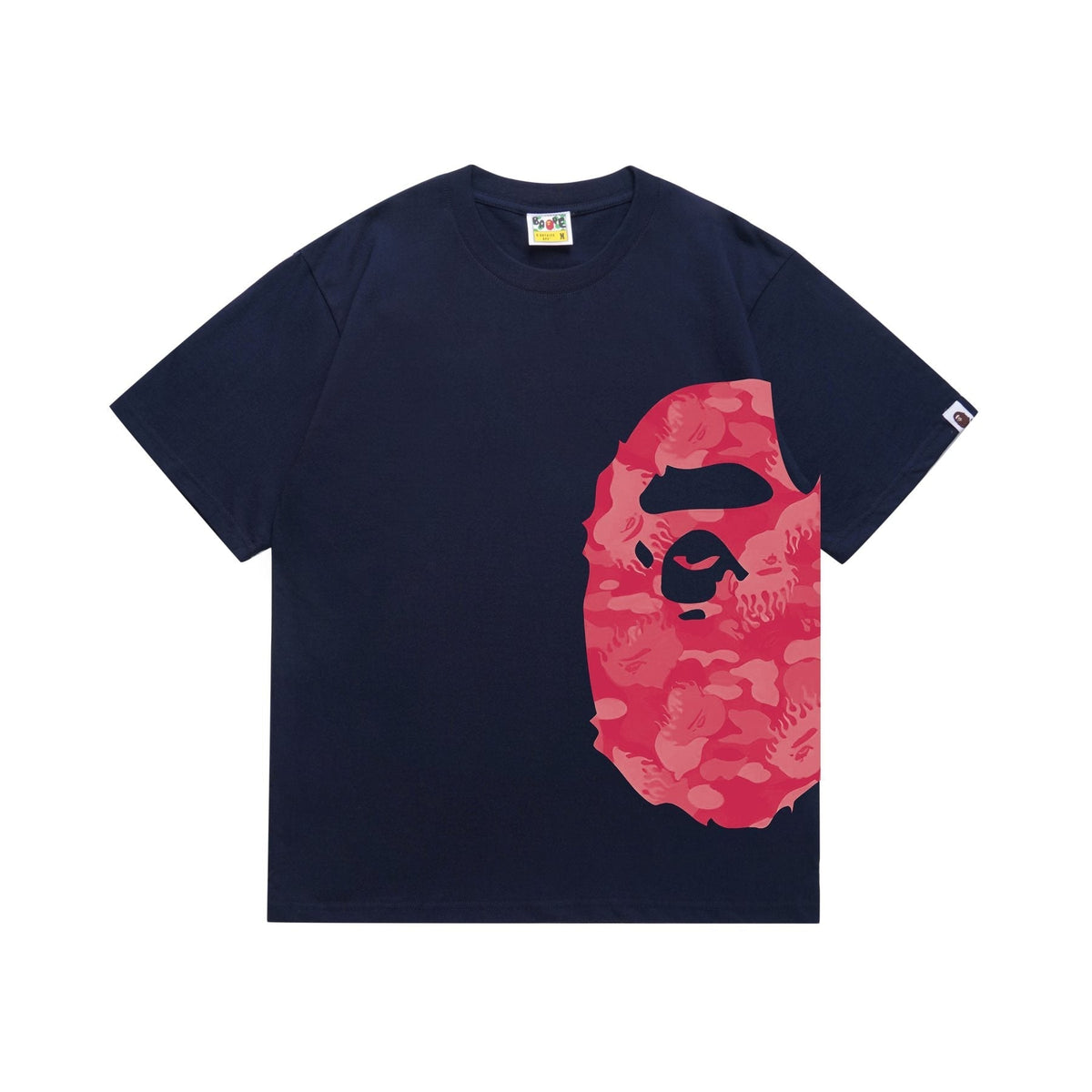BAPE Pink Ape Face Side Graphic T-Shirt ¡ª front