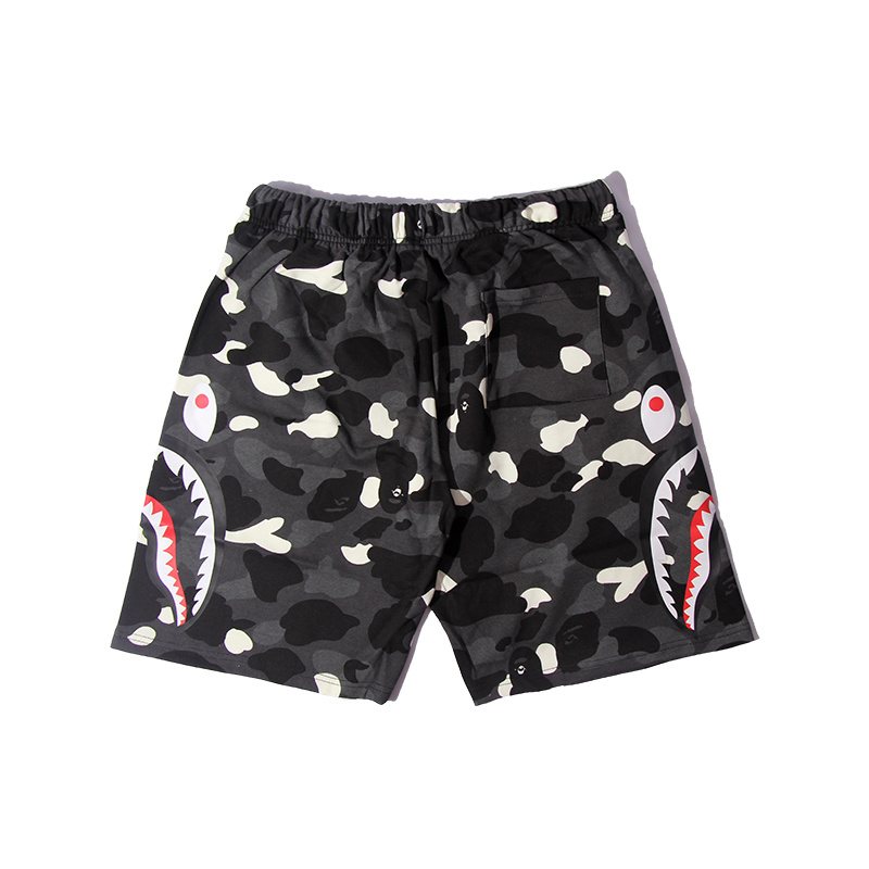 BAPE Shark Camo Glow-in-the-Dark Shorts ¡ª front
