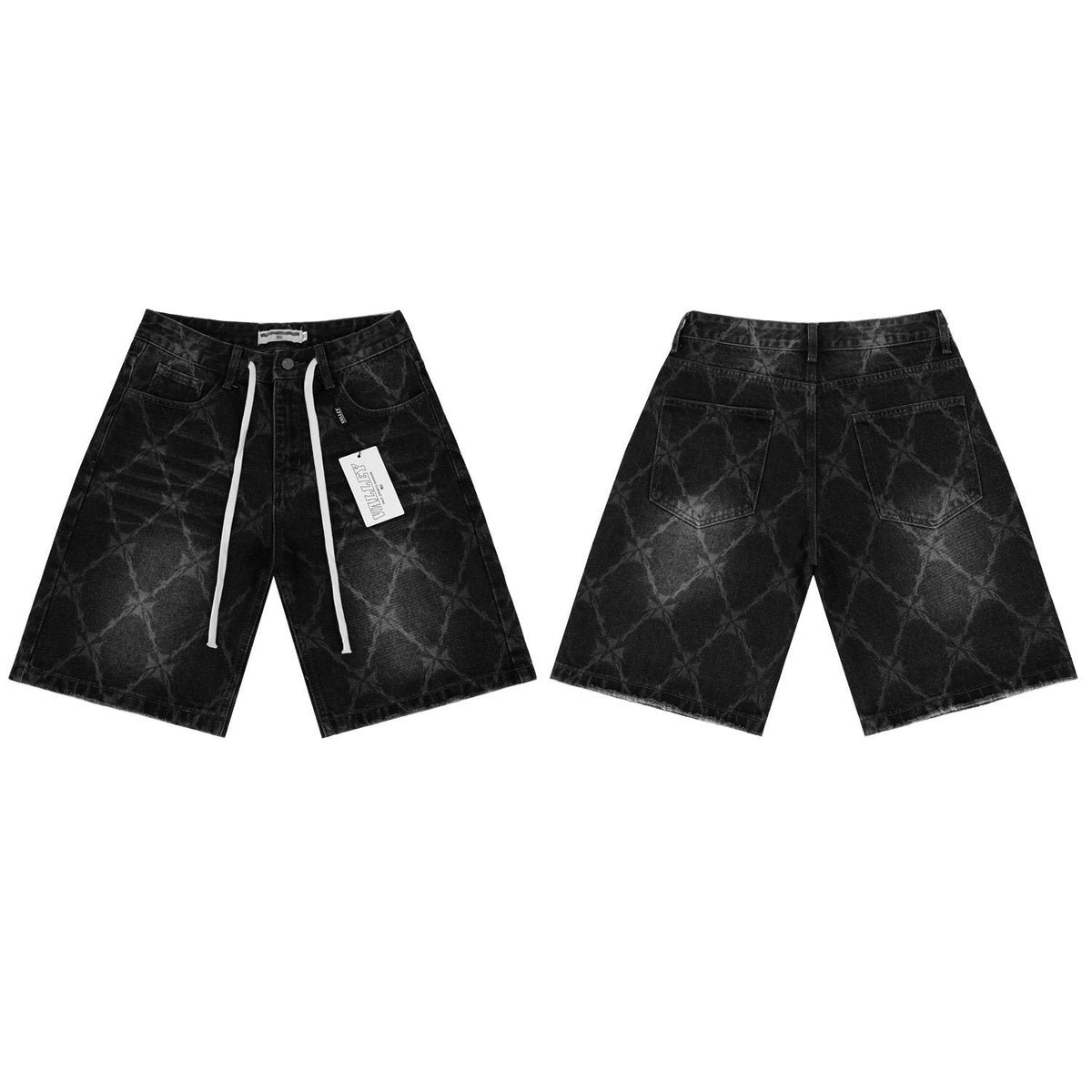 VALLEY Distressed Drawstring Shorts ¡ª front