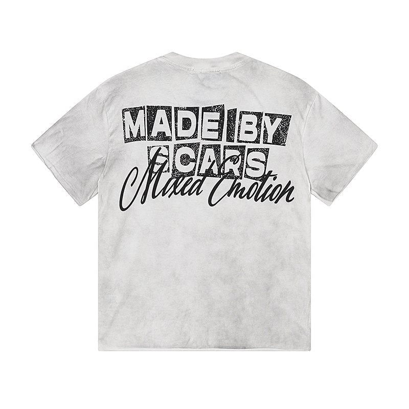 MIXED EMOTION Angel Back-Print Short-Sleeve T-Shirt ¡ª back