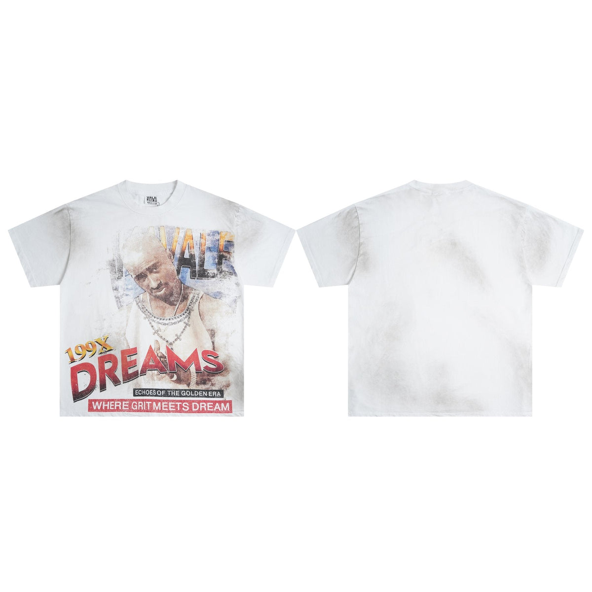 VALE USA 199X Dreams Portrait Graphic T-Shirt ¡ª front