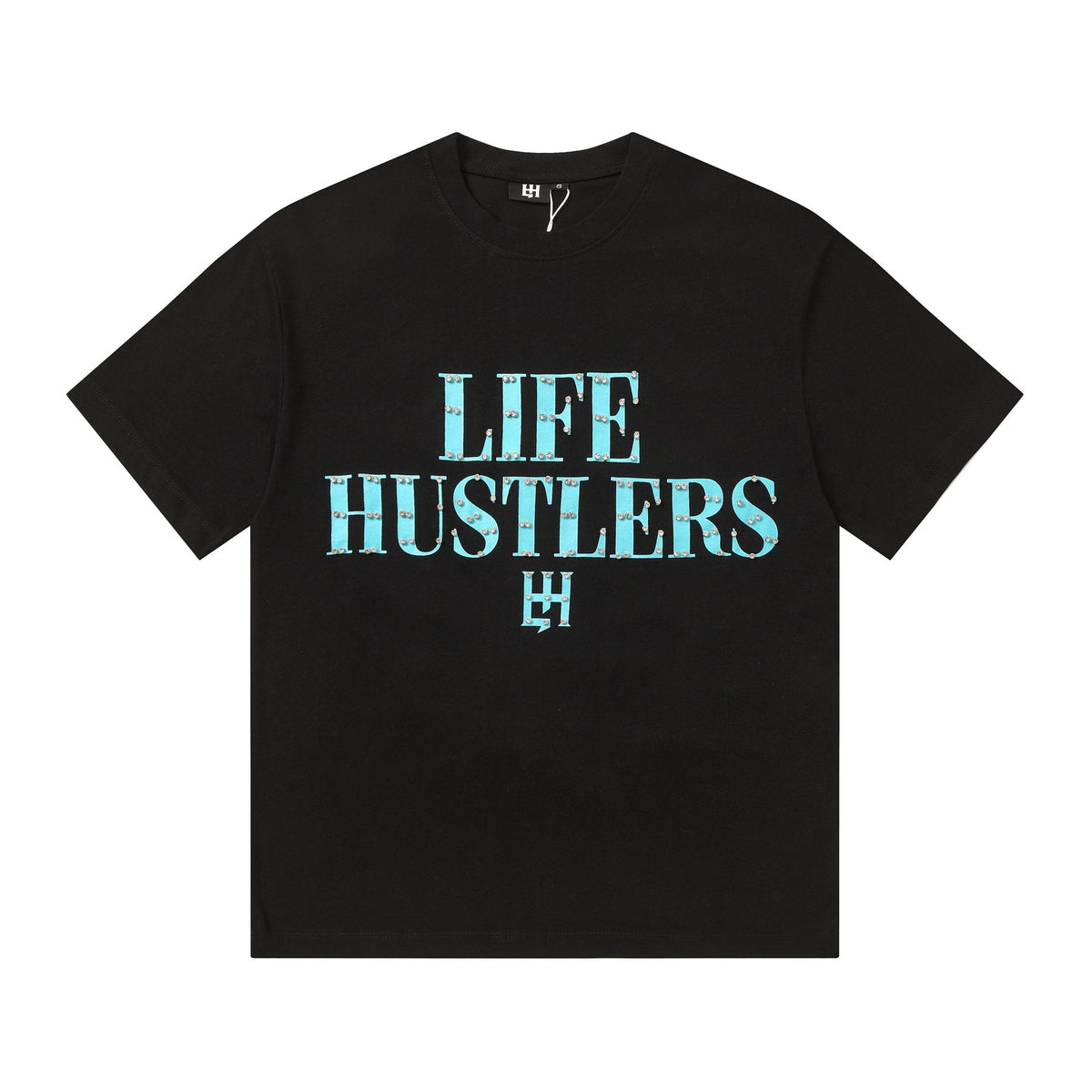 Life Hustlere Blue HH Graphic T-Shirt ¡ª front