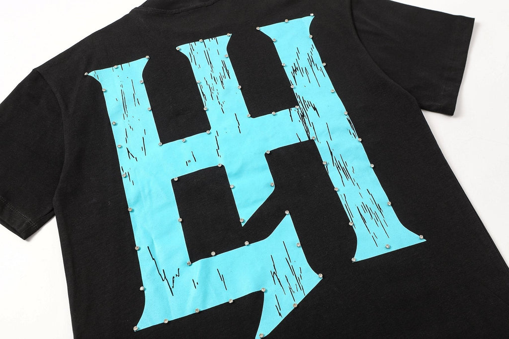 Life Hustlere Blue HH Graphic T-Shirt ¡ª detail