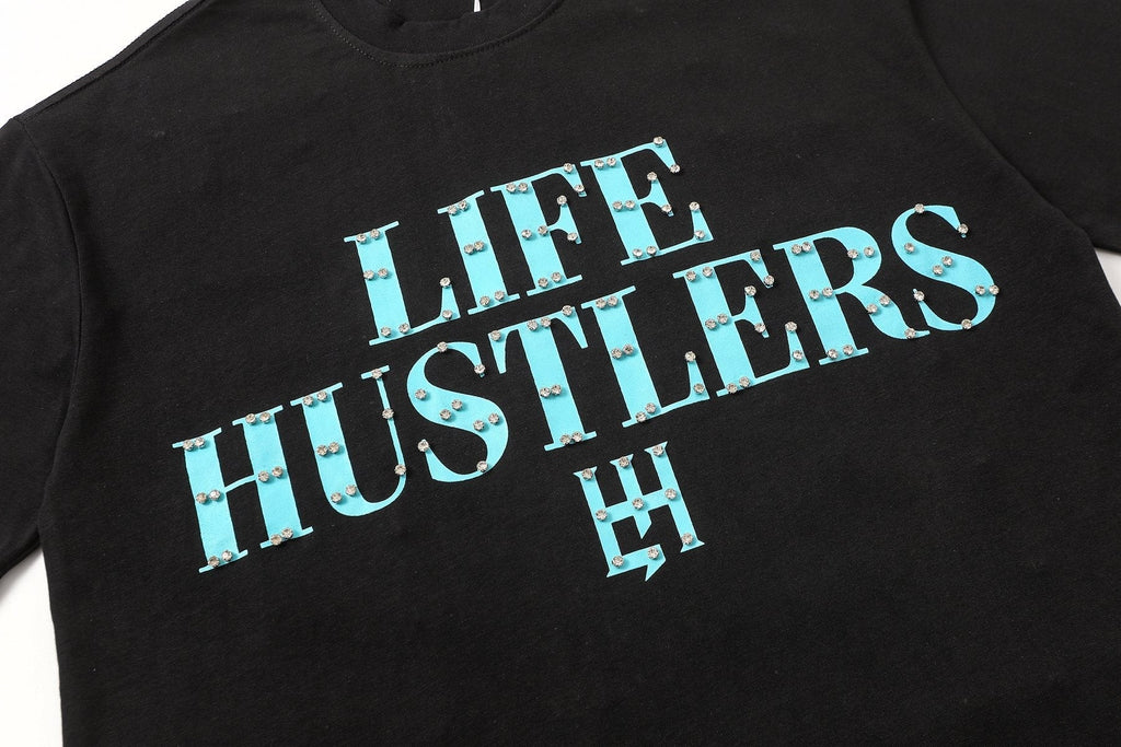 Life Hustlere Blue HH Graphic T-Shirt ¡ª detail