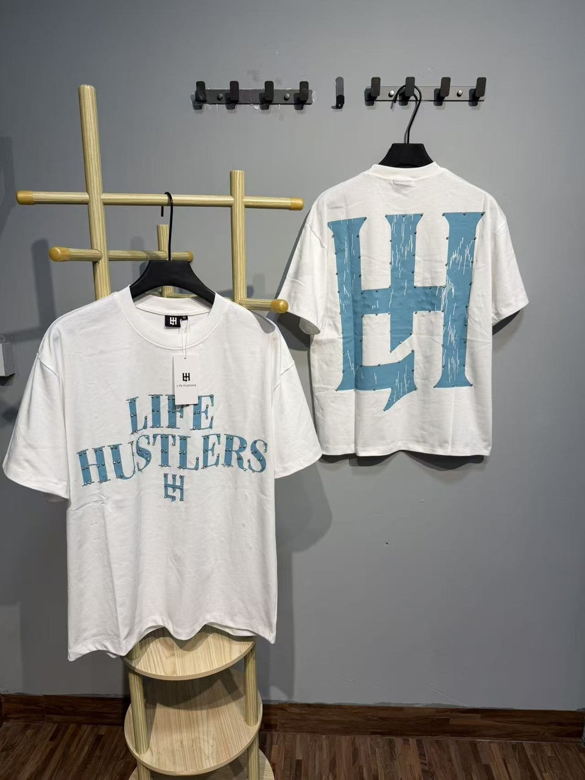 Life Hustlere Blue HH Graphic T-Shirt ¡ª context