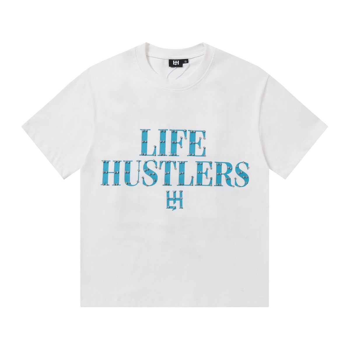 Life Hustlere Blue HH Graphic T-Shirt ¡ª front