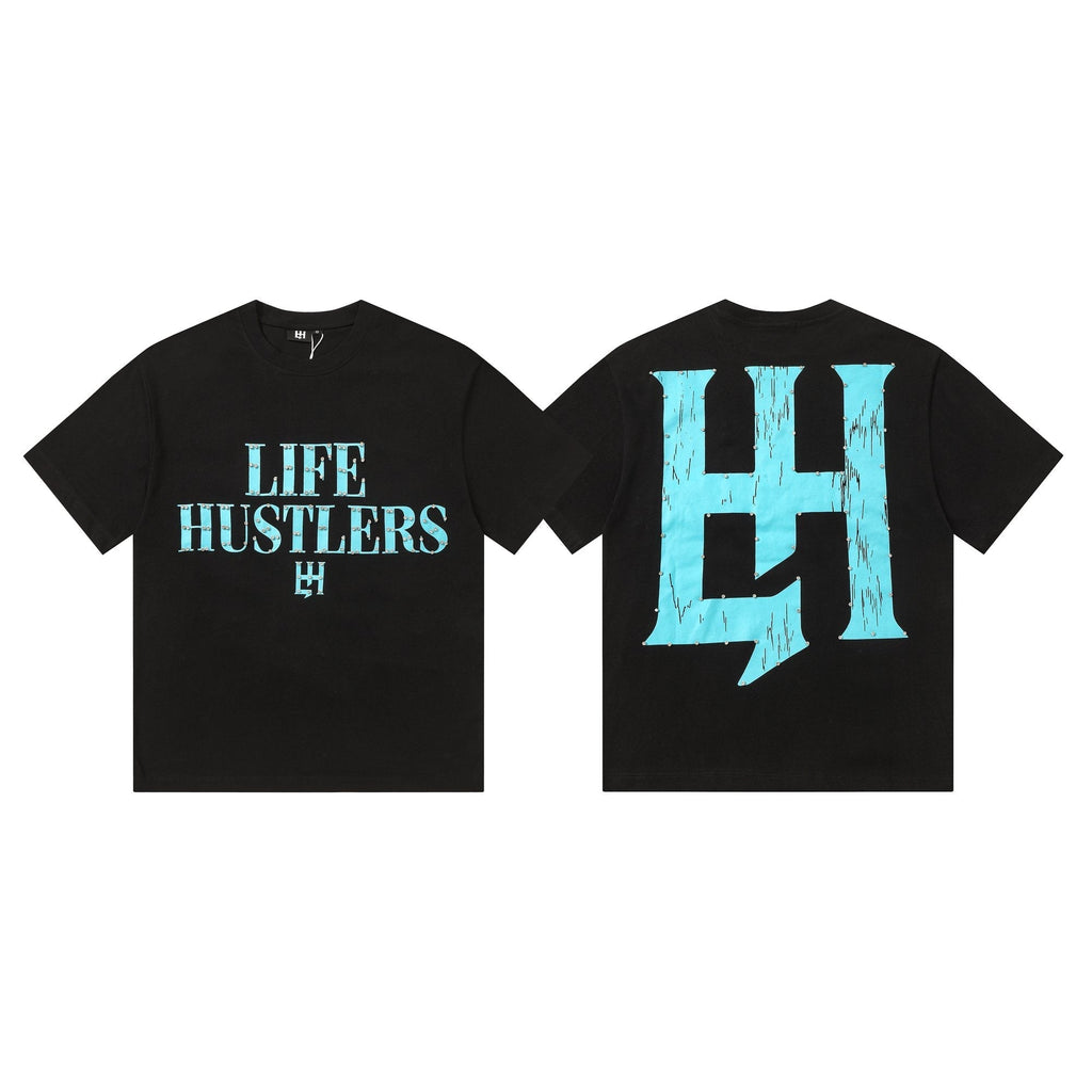 Life Hustlere Blue HH Graphic T-Shirt ¡ª hero