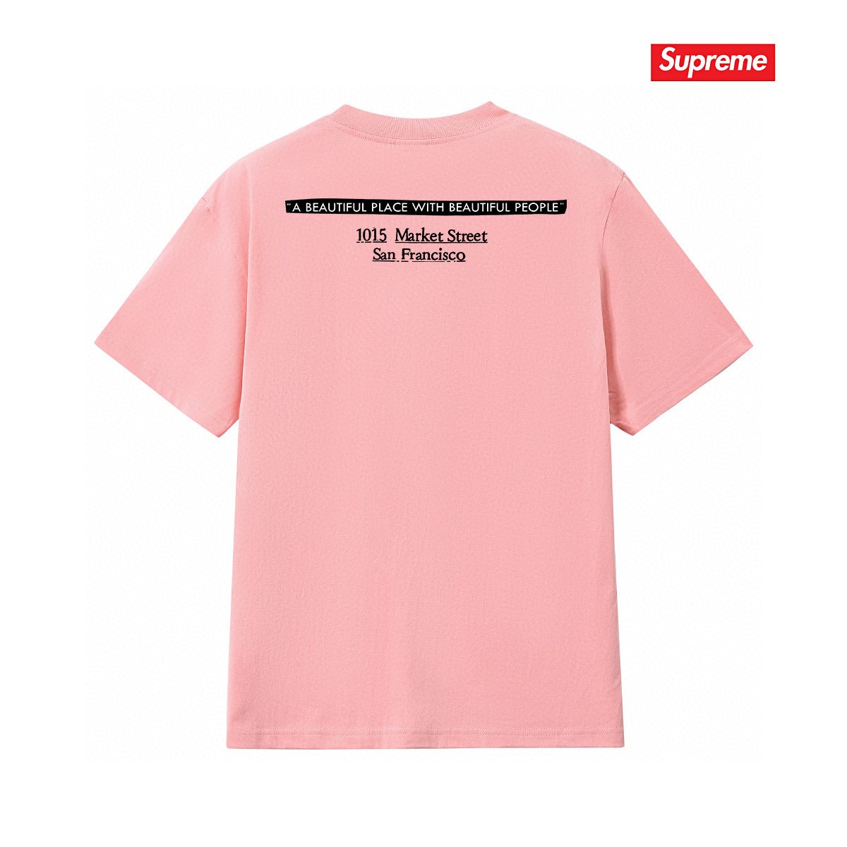 Supreme Address Graphic Short-Sleeve T-Shirt ¡ª back
