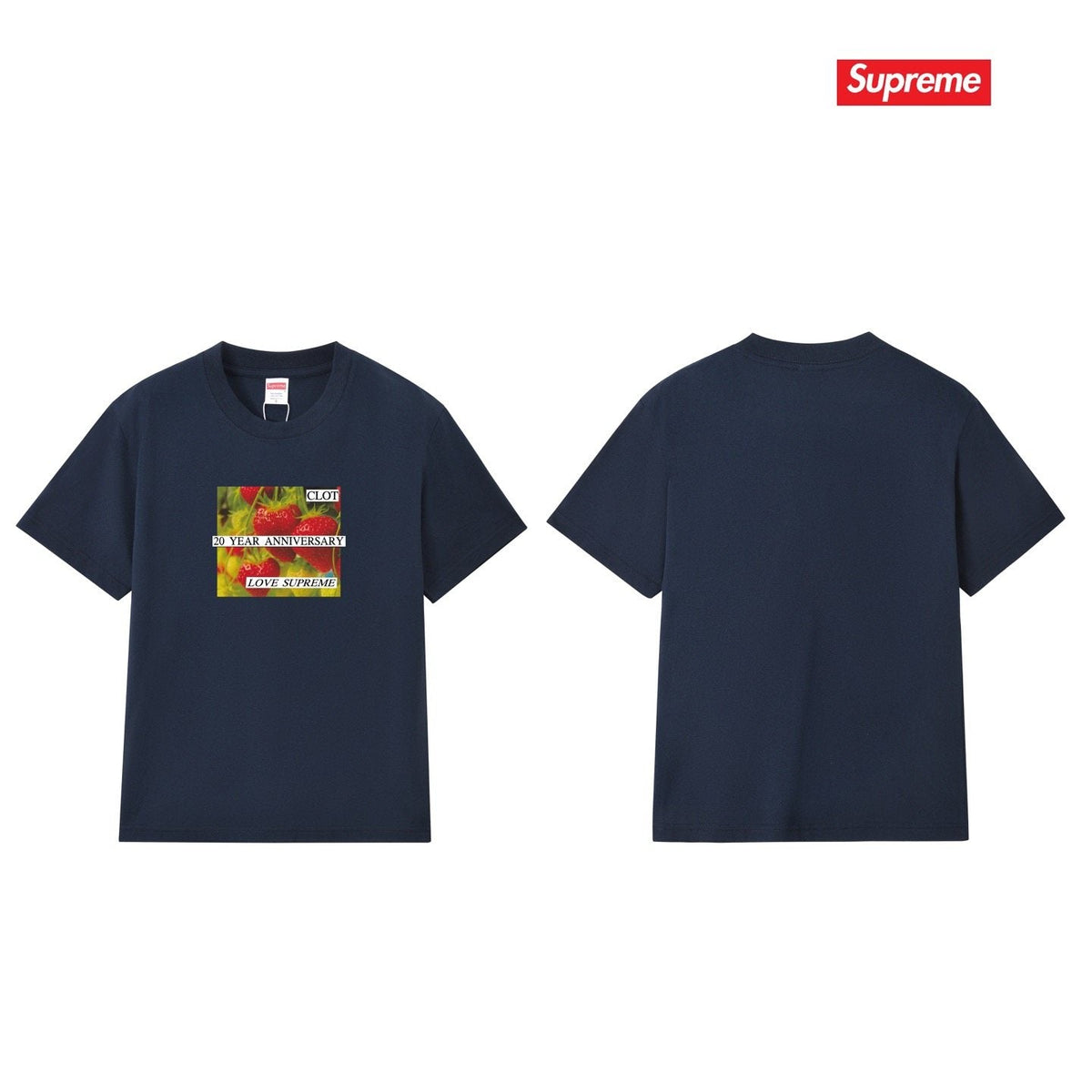 Supreme Floral Anniversary Graphic T-Shirt ¡ª back