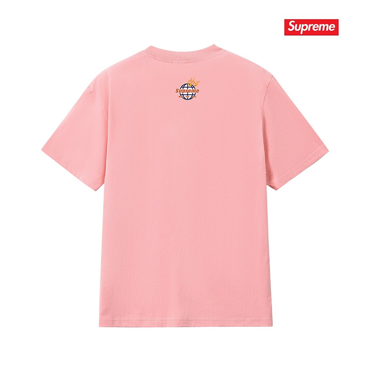 Supreme Flame Globe Graphic Short-Sleeve T-Shirt ¡ª back