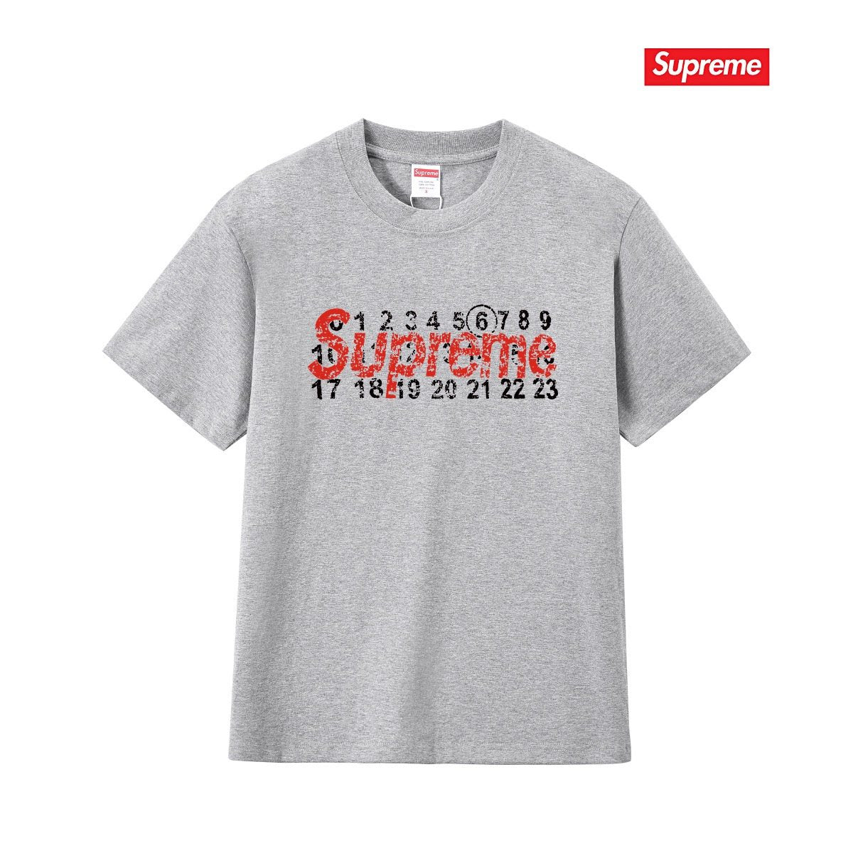 Supreme Number Graphic Short-Sleeve T-Shirt ¡ª front