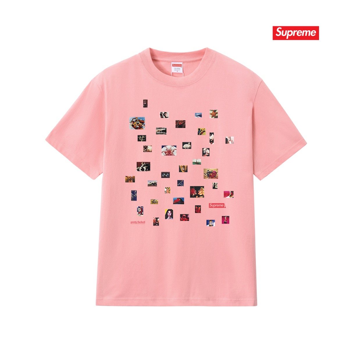 Supreme Photo Collage Graphic T-Shirt ¡ª front