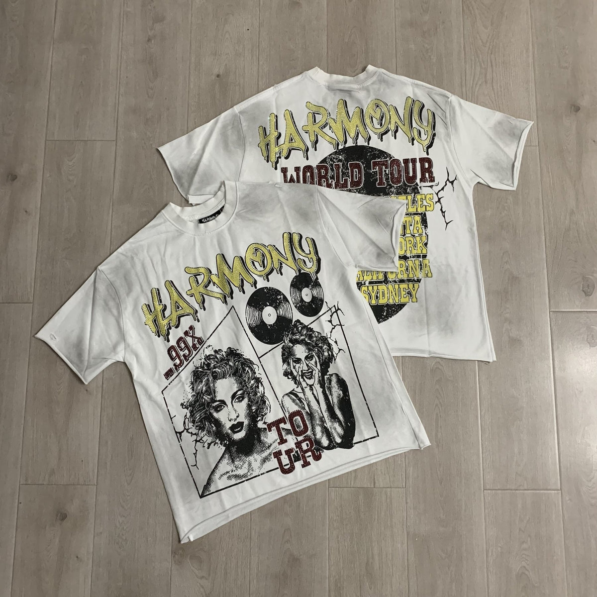 HARMONY Tour Graphic Raw-Edge T-Shirt ¡ª context