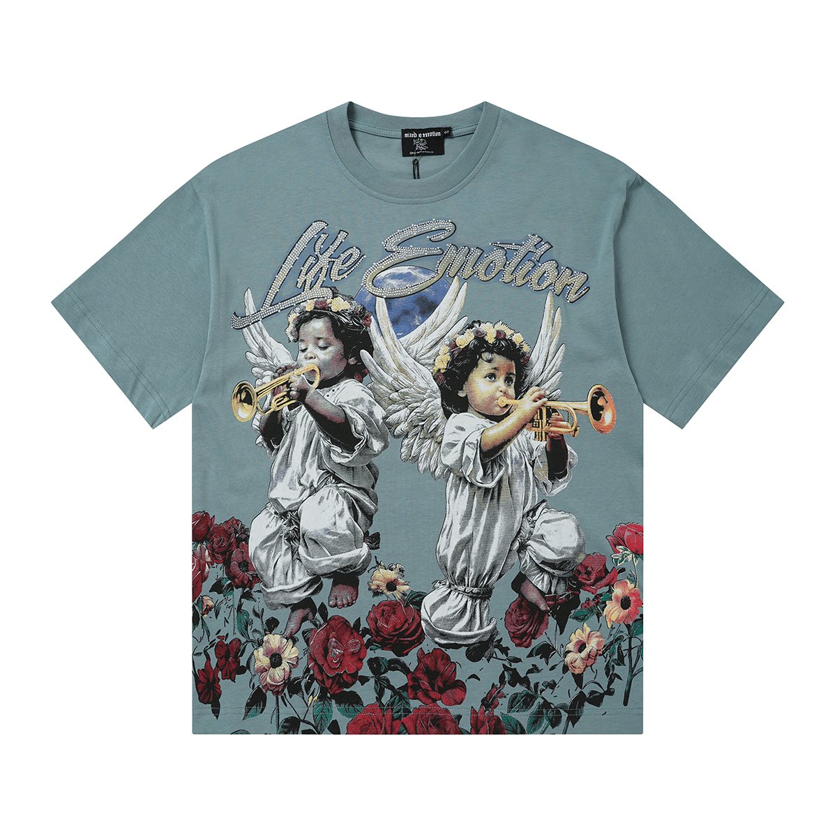 MIXED EMOTION Angel Rose Graphic Short-Sleeve T-Shirt ¡ª front