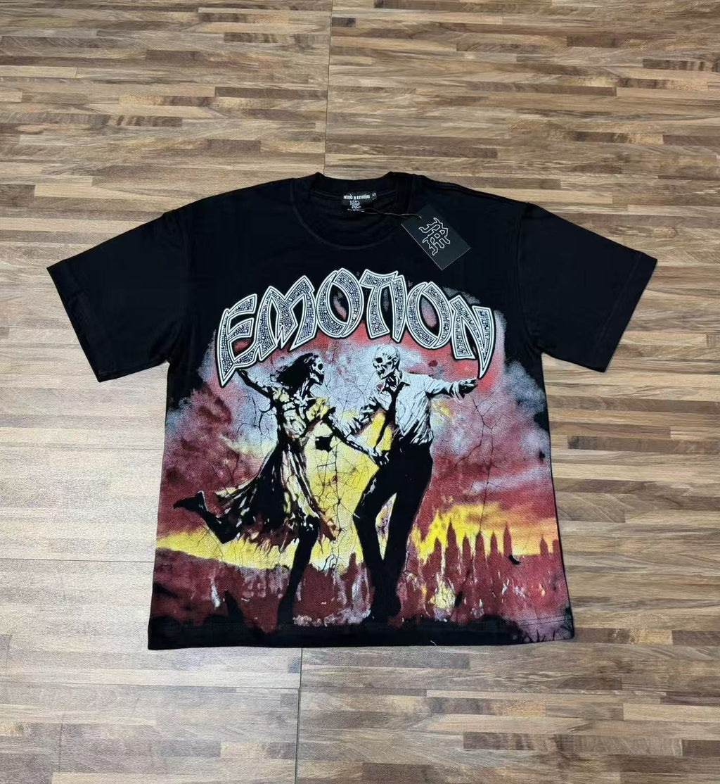 MIXED EMOTION Skeleton Graphic T-Shirt ¡ª front