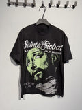 SAINT Green Portrait Graphic T-Shirt ¡ª front