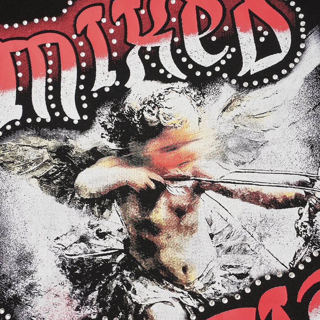 MIXED EMOTION Red & White Front/Back Graphic T-Shirt ¡ª detail