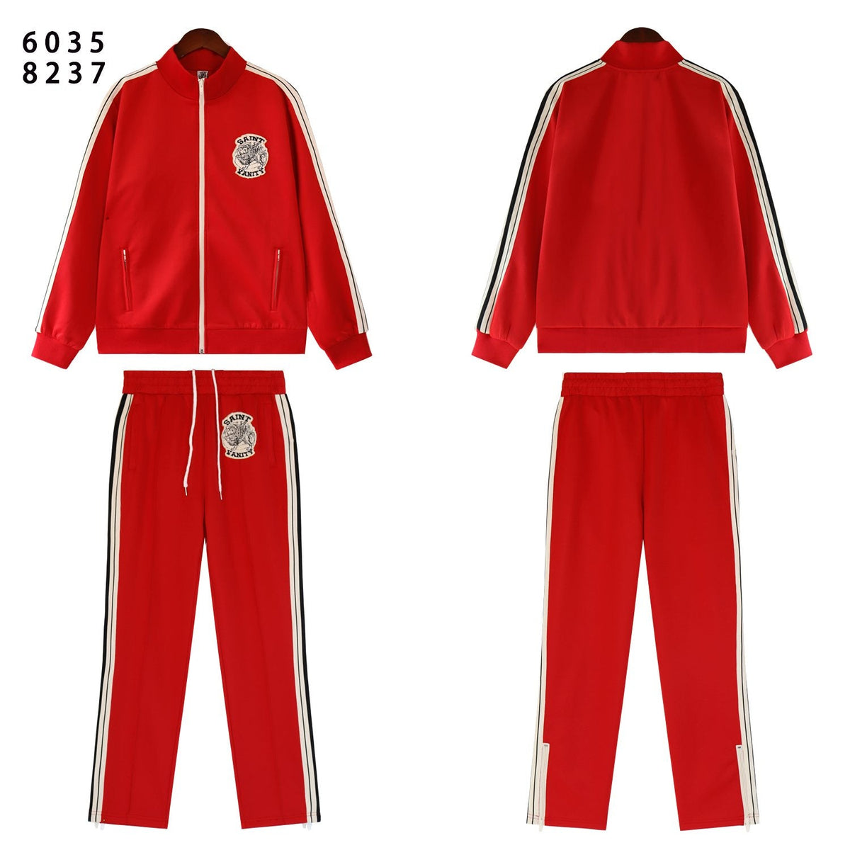 SAINT Side-Stripe Tracksuit Matching Set ¡ª front