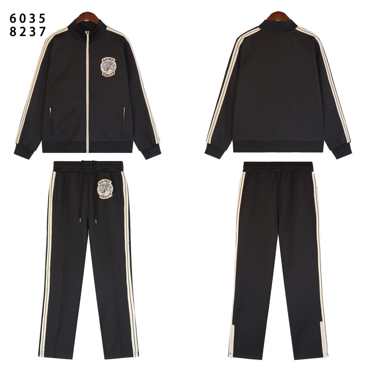 SAINT Side-Stripe Tracksuit Matching Set ¡ª front