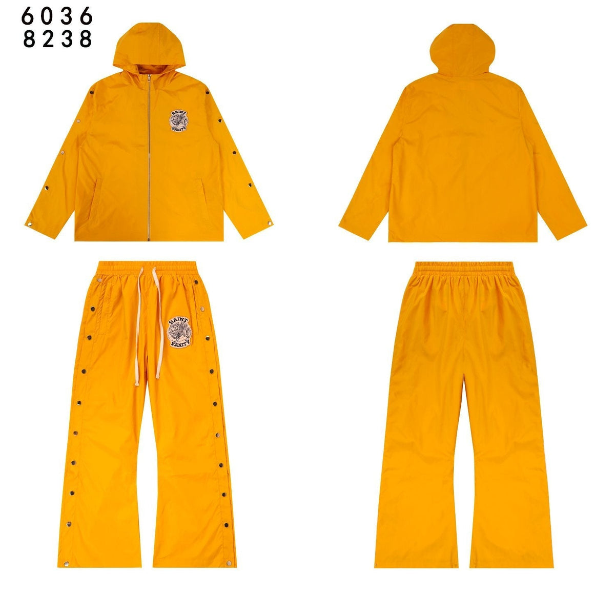 SAINT Vanity Patch Hooded Jacket & Snap-Pant Matching Set ¡ª front