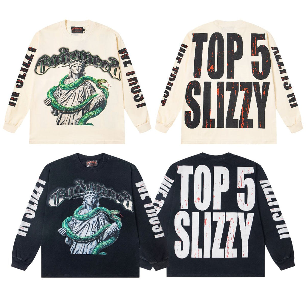 Godspeed Top 5 Slizzy Statue Snake Long-Sleeve T-Shirt ¡ª comparison
