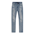 R+A Light Blue Distressed Paint Speckle Jeans ¡ª hero