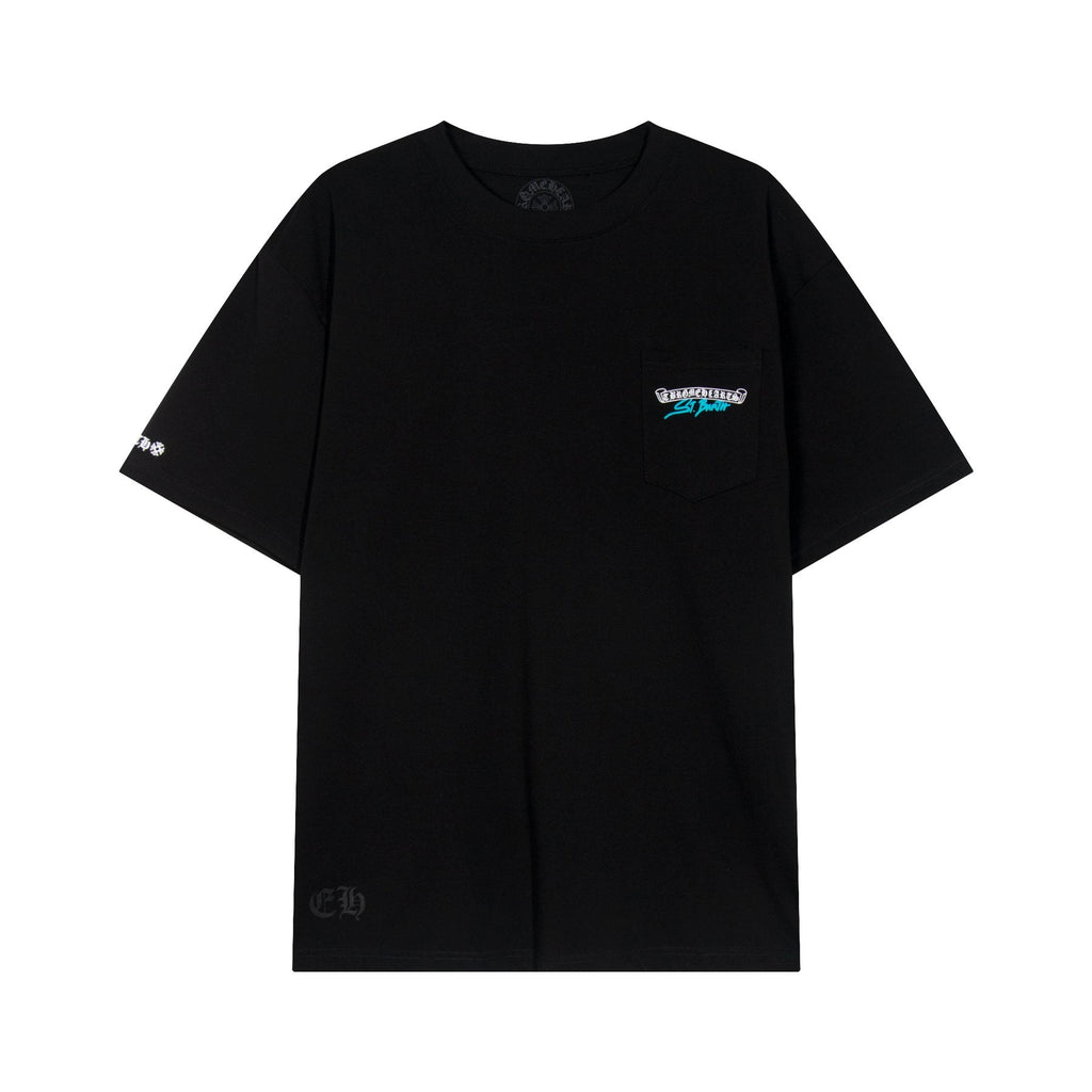 Chrome Hearts Horseshoe Floral Graphic T-Shirt ¡ª front