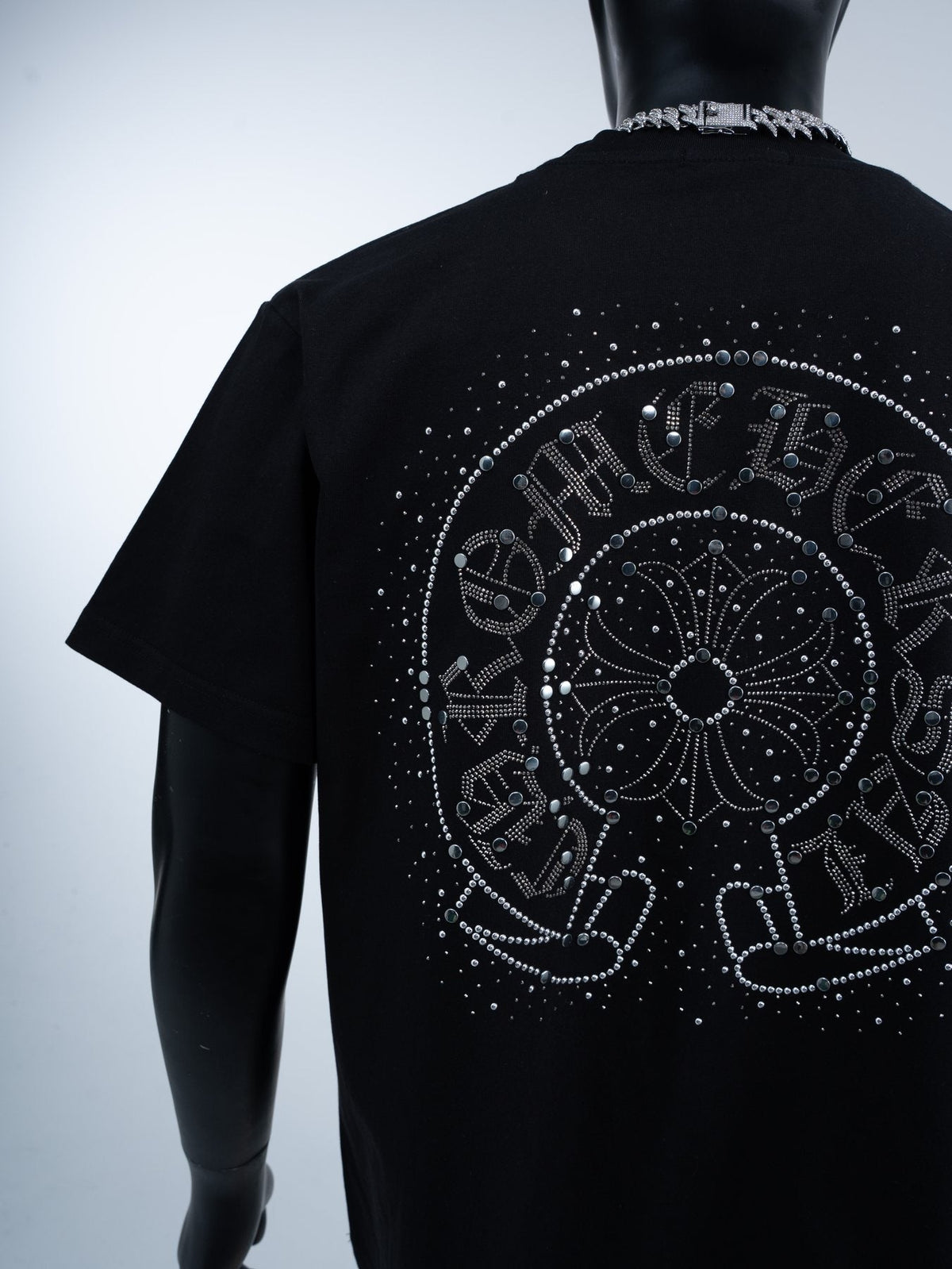 Chrome Hearts Rhinestone-Style Graphic T-Shirt ¡ª detail