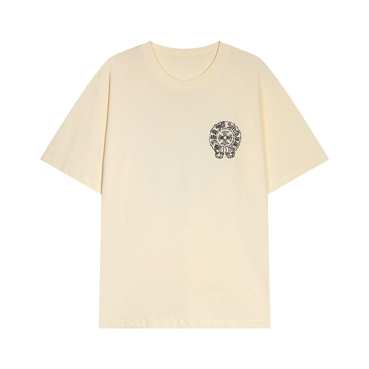 Chrome Hearts Sanskrit Horseshoe Cross Graphic T-Shirt ¡ª front