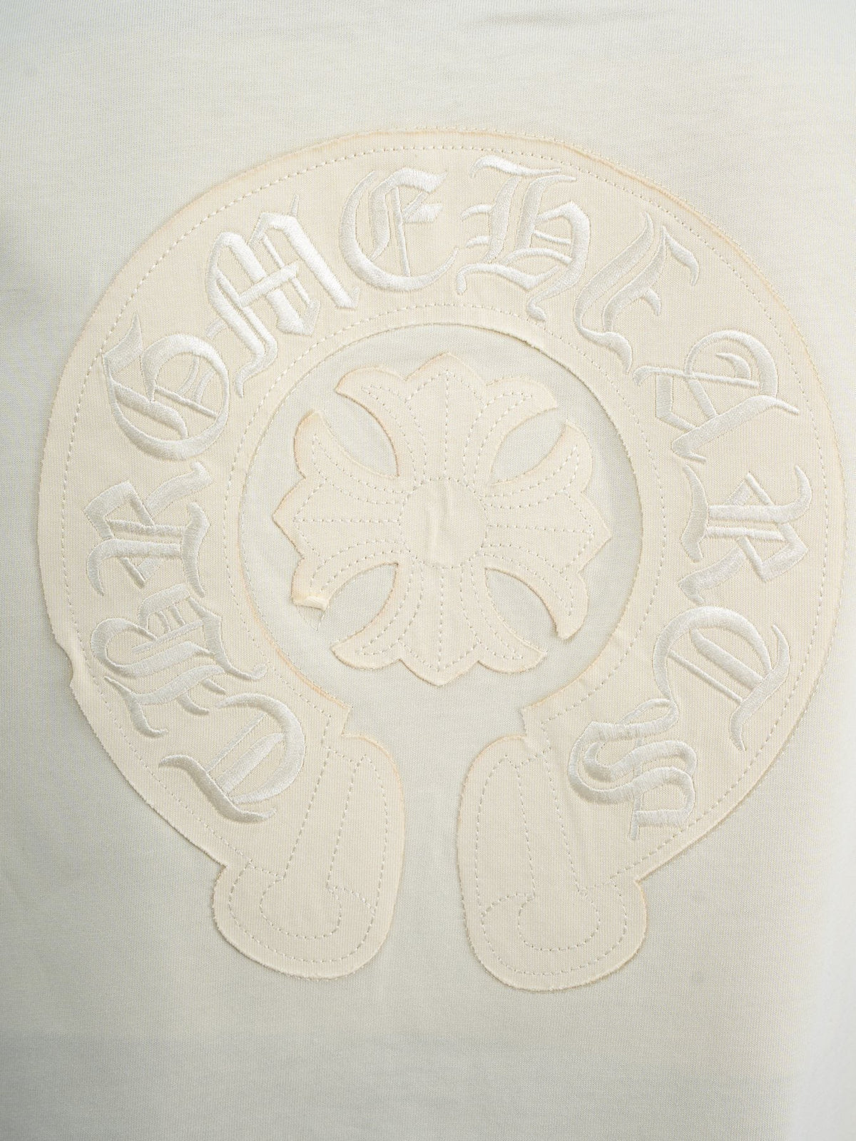 Chrome Hearts Cream Horseshoe Graphic T-Shirt ¡ª detail