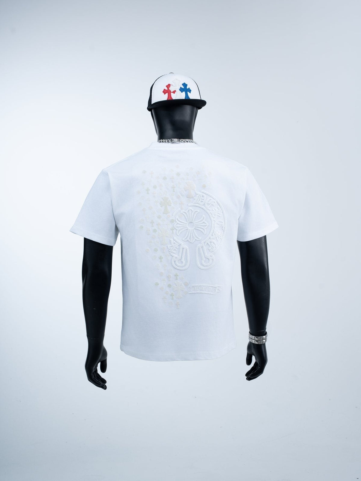 Chrome Hearts Cross Star Graphic Short-Sleeve T-Shirt ¡ª back