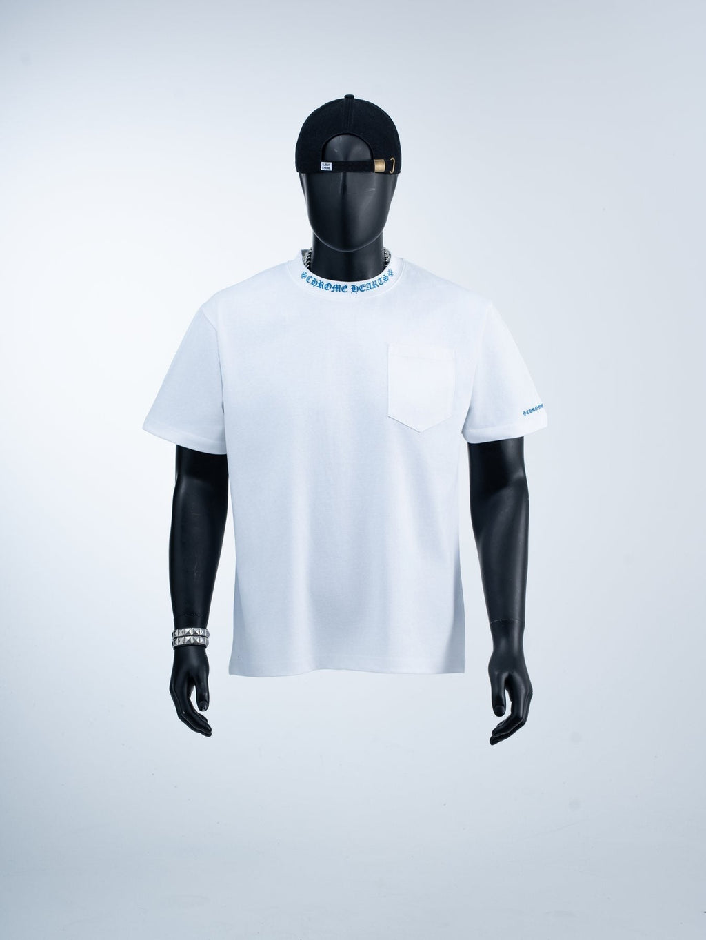 Chrome Hearts Sanskrit Letter Pocket Short-Sleeve T-Shirt ¡ª front