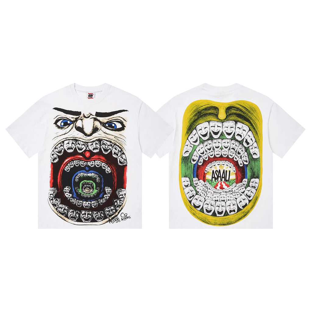 ASAALL Mouth Mask Graphic Short-Sleeve T-Shirt ¡ª hero