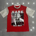 VARE ALL DAY Red Color Block Graphic T-Shirt ¡ª hero