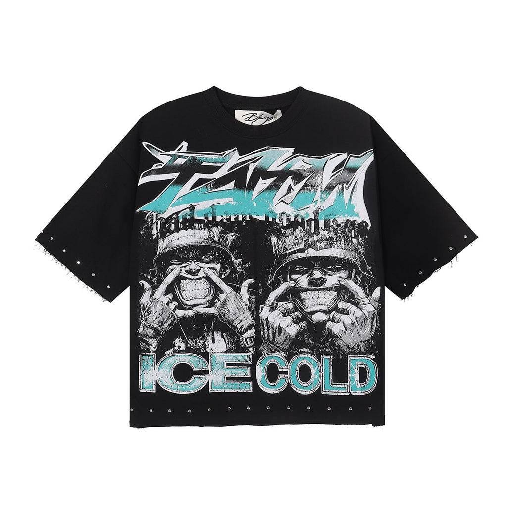 BKYS Revival Ice Cold Route 66 Cropped Graphic T-Shirt ¡ª hero