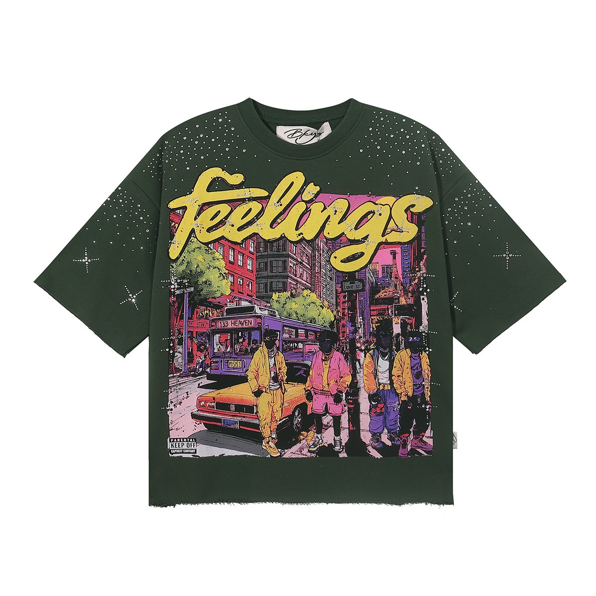 BKYS Revival Feelings Cropped Graphic T-Shirt ¡ª front