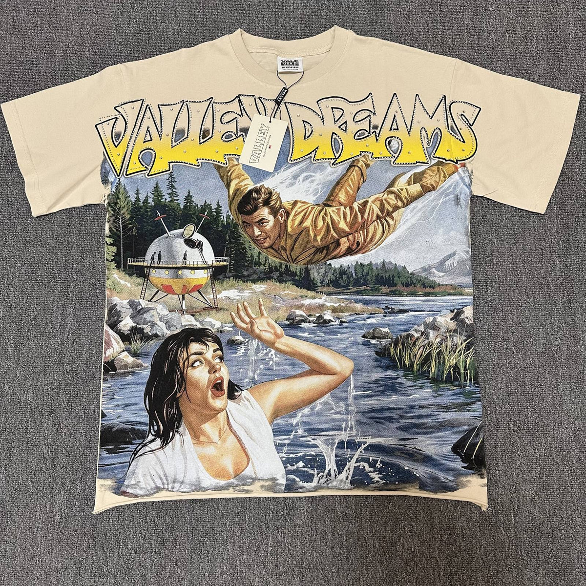 Valley Dreams Washed Graphic Short-Sleeve T-Shirt ¡ª front