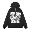 Sp5der Distressed Front Graphic Zip-Up Hoodie ¡ª hero