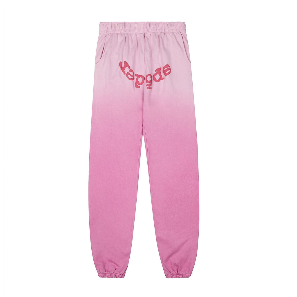 Sp5der Gradient Spider-Web Hoodie & Sweatpants Set ¡ª front